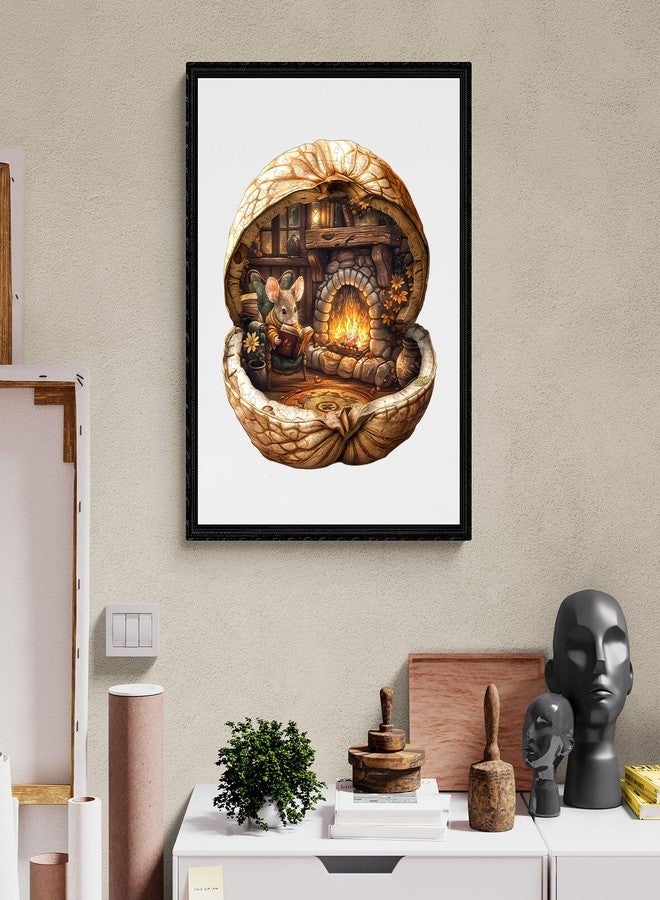 WOODBESTS Wooden Puzzles for Adults - Mouse's Walnut House, Mouse Wooden Jigsaw Puzzle, Unique Animal Wood Puzzles Adult, Xmas Gifts for Puzzle Lovers(95 Pcs, S, 8.5"x7.5") - Image 4